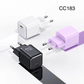 СЗУ USAMS US-CC183 PD20W  Single Port Fast Charger purple