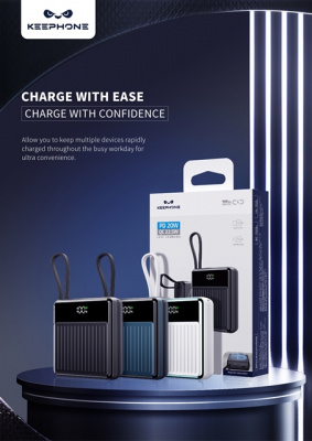 Power Bank Keephone PB-26 Portable 10000 mAh чёрный