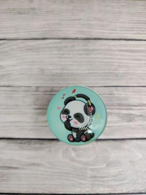Popsocket (стекло) Baby Panda №10