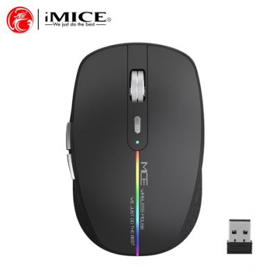 Компьютерная мышь iMICE G904 LED Rechargeable б/п black 