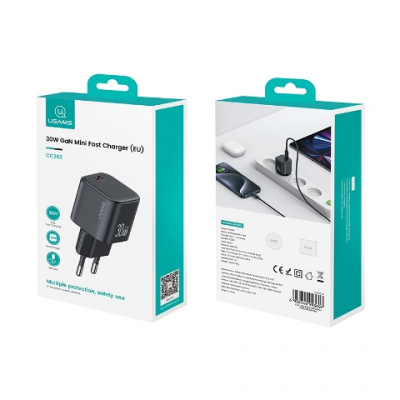 СЗУ USAMS US-CC262 30W Mini Fast Charger USB-C white