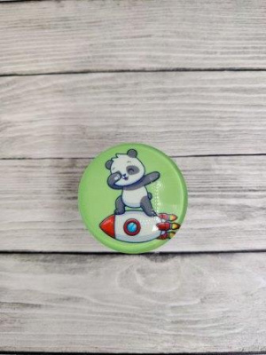 Popsocket (стекло) Baby Panda №11