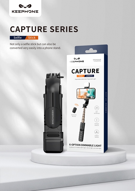 Монопод Keephone KP-LA03 black