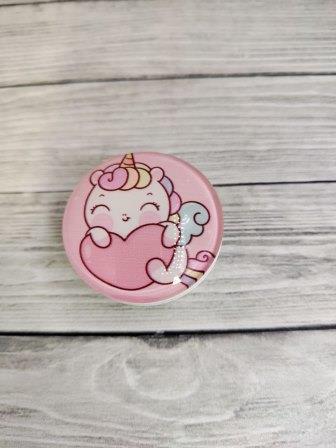 Popsocket (стекло) Baby Unicorn №6