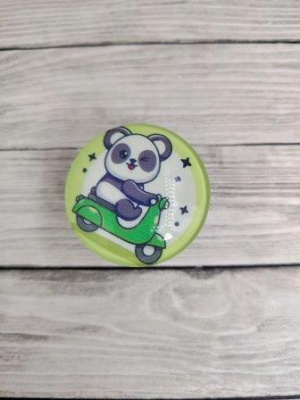 Popsocket (стекло) Baby Panda №8