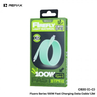 Кабель Type-C/Type-C Remax CB20 100W 1.2m green