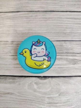 Popsocket (стекло) Baby Unicorn №2