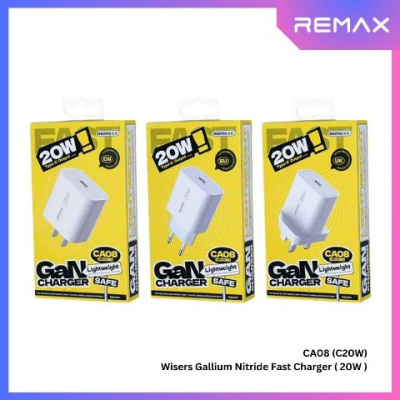 СЗУ USB-C Remax CA08 20W Gan Fast Charger white