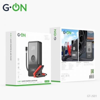 ПЗУ+ компрессор G-ON GT- JS01 2 в 1 15000 mAh черный
