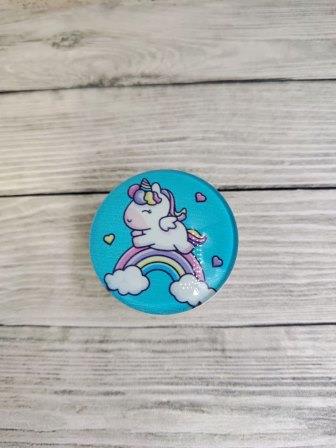 Popsocket (стекло) Baby Unicorn №5