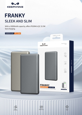 Power Bank Keephone PB-31 Franky 10000 mAh titanium