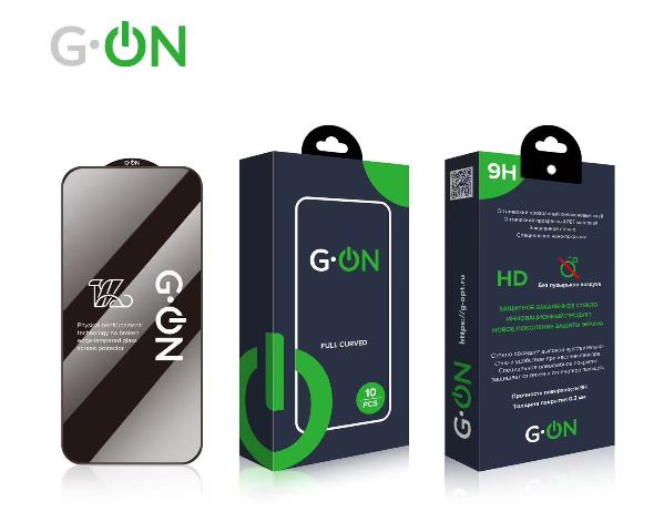 Защитное стекло G-ON Xiaomi 13/14/15 с рамкой черное